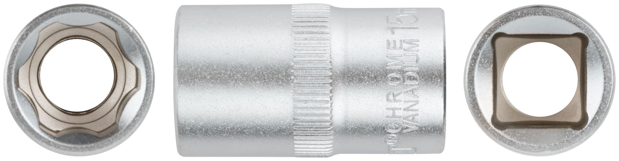 Головка 6-гранная CrV 1/2'' 15 мм