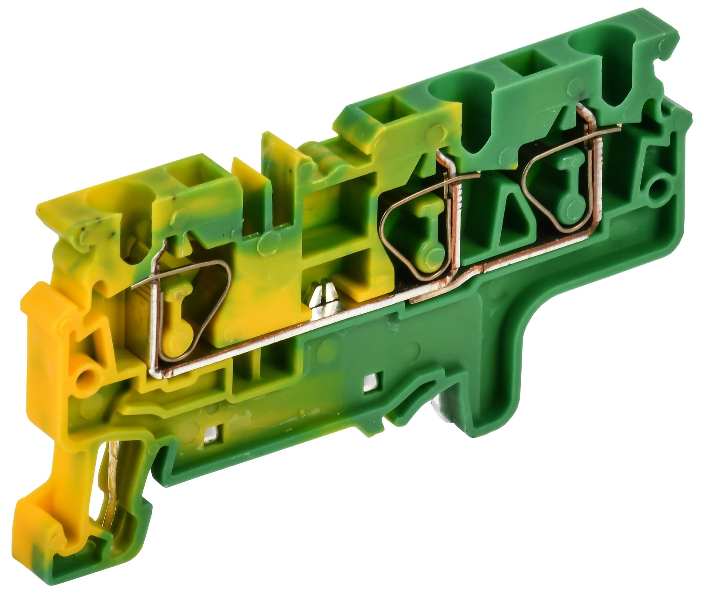 ARMAFIX Клемма пружинная CX4-3 PE 4мм2 трехконтактная заземляющая IEK