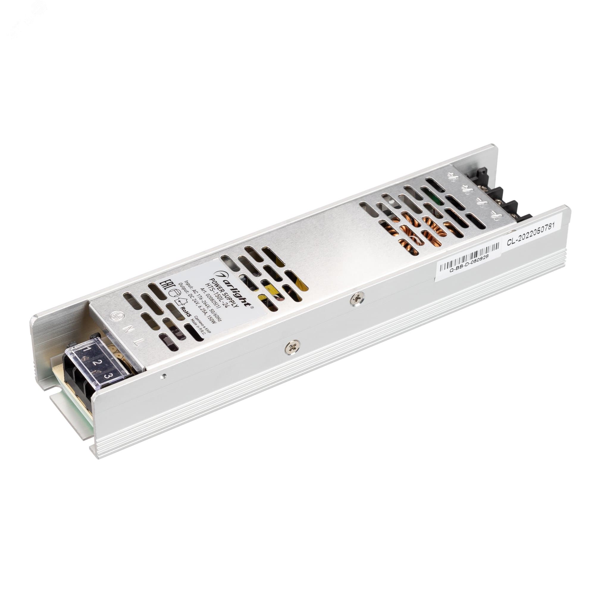 Блок питания HTS-150L-24 (24V, 6.25A, 150W) ( IP20 Сетка, 3 года)