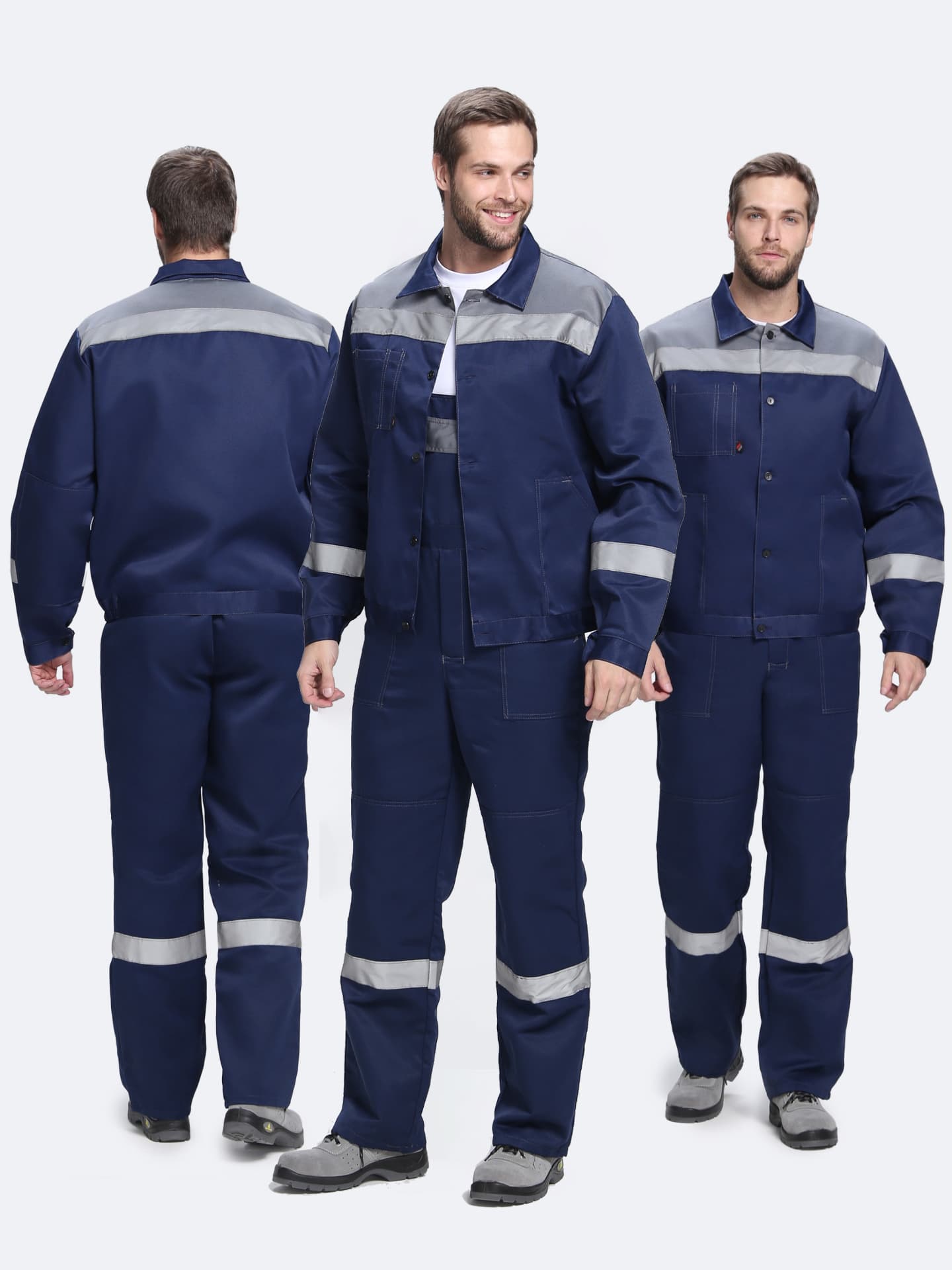 Костюм Легион-2 СОП (тк.Смесовая,210) п/к, т.синий/серый 60-62 194-200 МинПромТорг