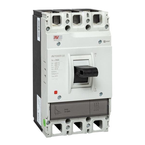 Выключатель автоматический AV POWER-3/3 250А 100kA TR AVERES