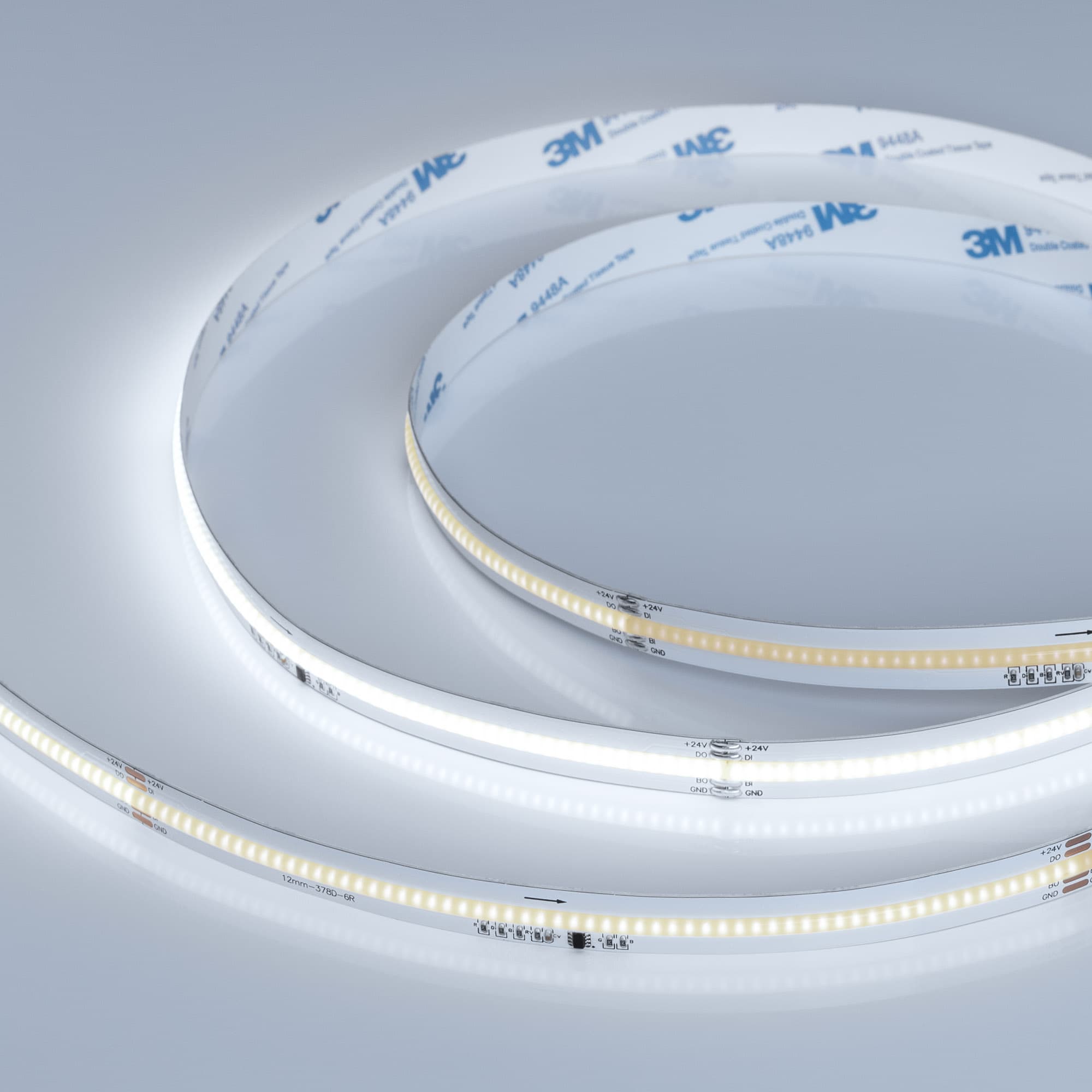 Лента светодиодная 7 Вт/м 24В IP20 6000K 378LED/м SPI-X378-12-14mm CSP 5 м