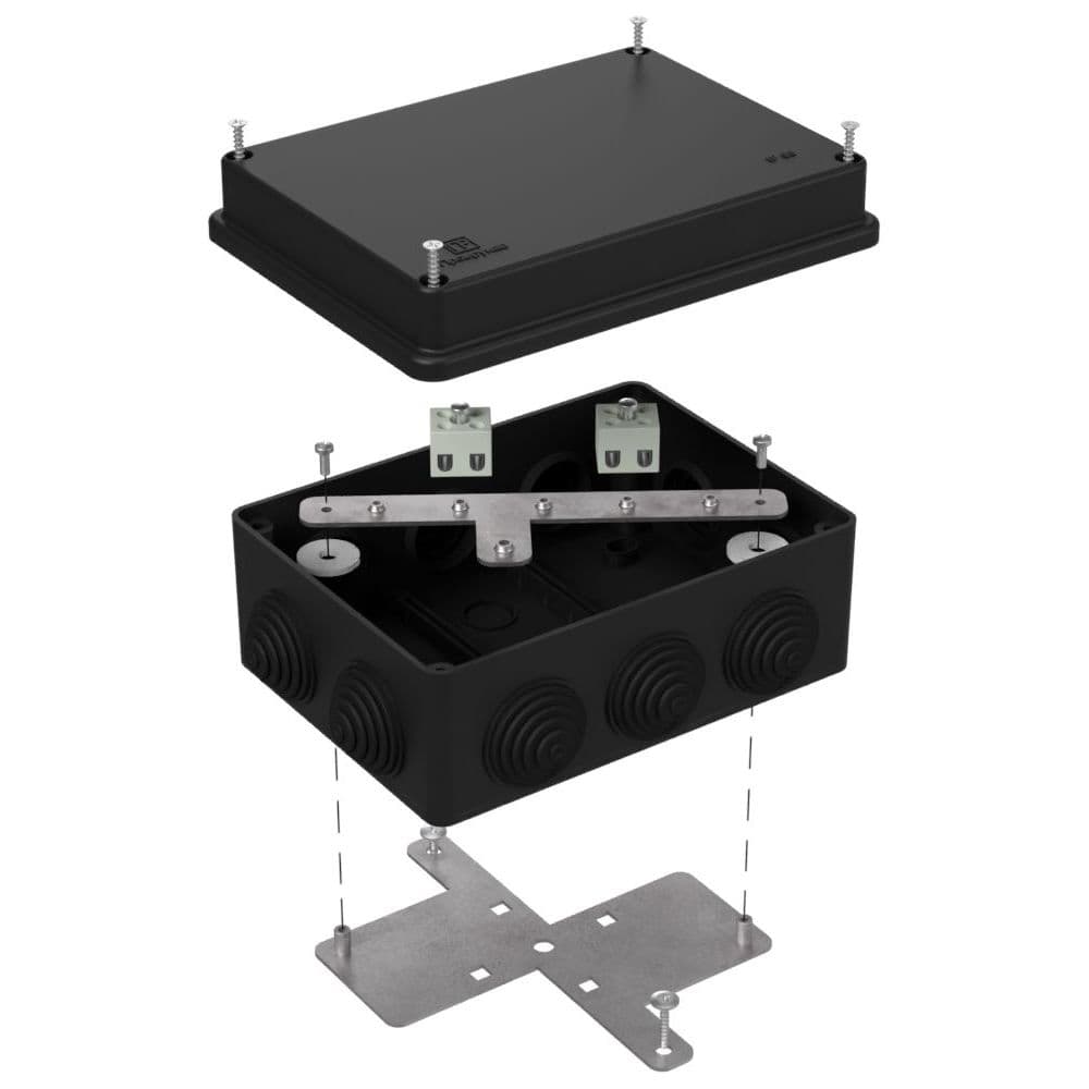Коробка огнестойкая для о/п 40-0310-FR2.5-4 Е15-Е120 RAL9005 150х110х70 (6 шт/кор)