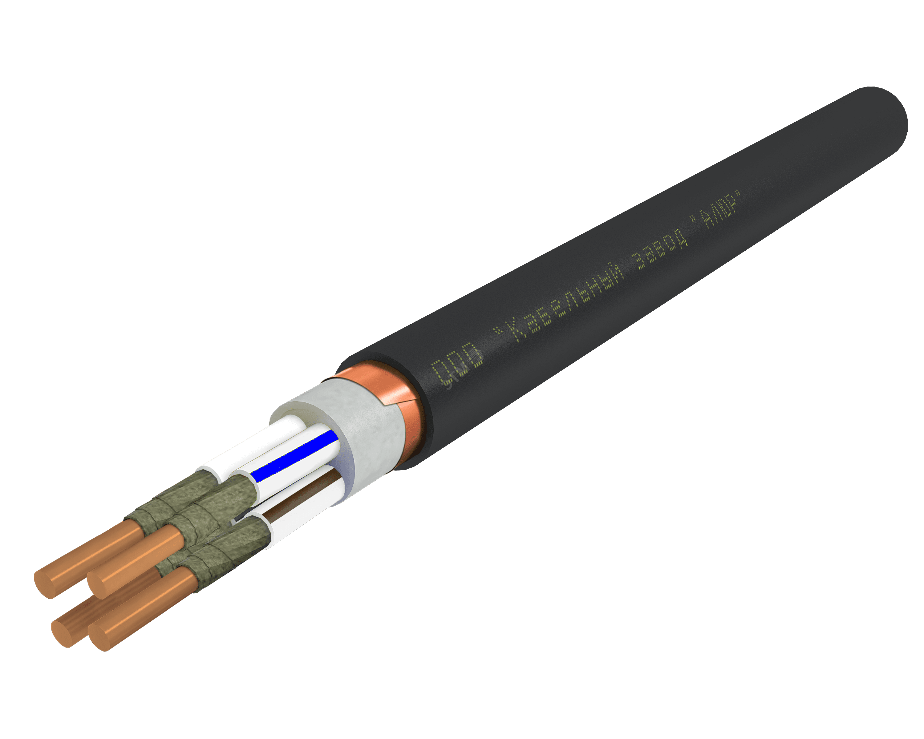 Кабель силовой ВВГЭнг(А)-FRLS 4х10.0 ок(N)-1 Ч. бар