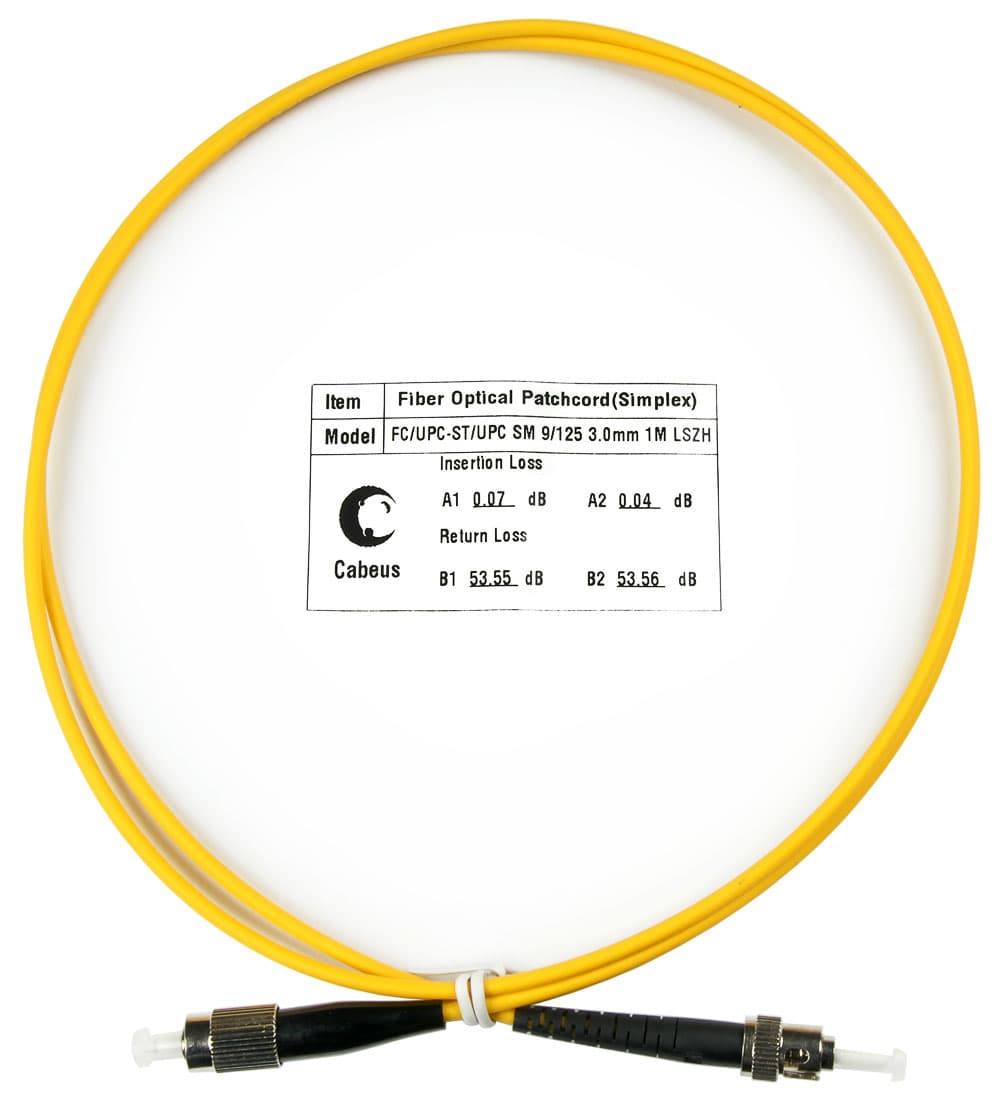Патч-корд оптический simplex 1м FC-ST 9/125 sm LSZH