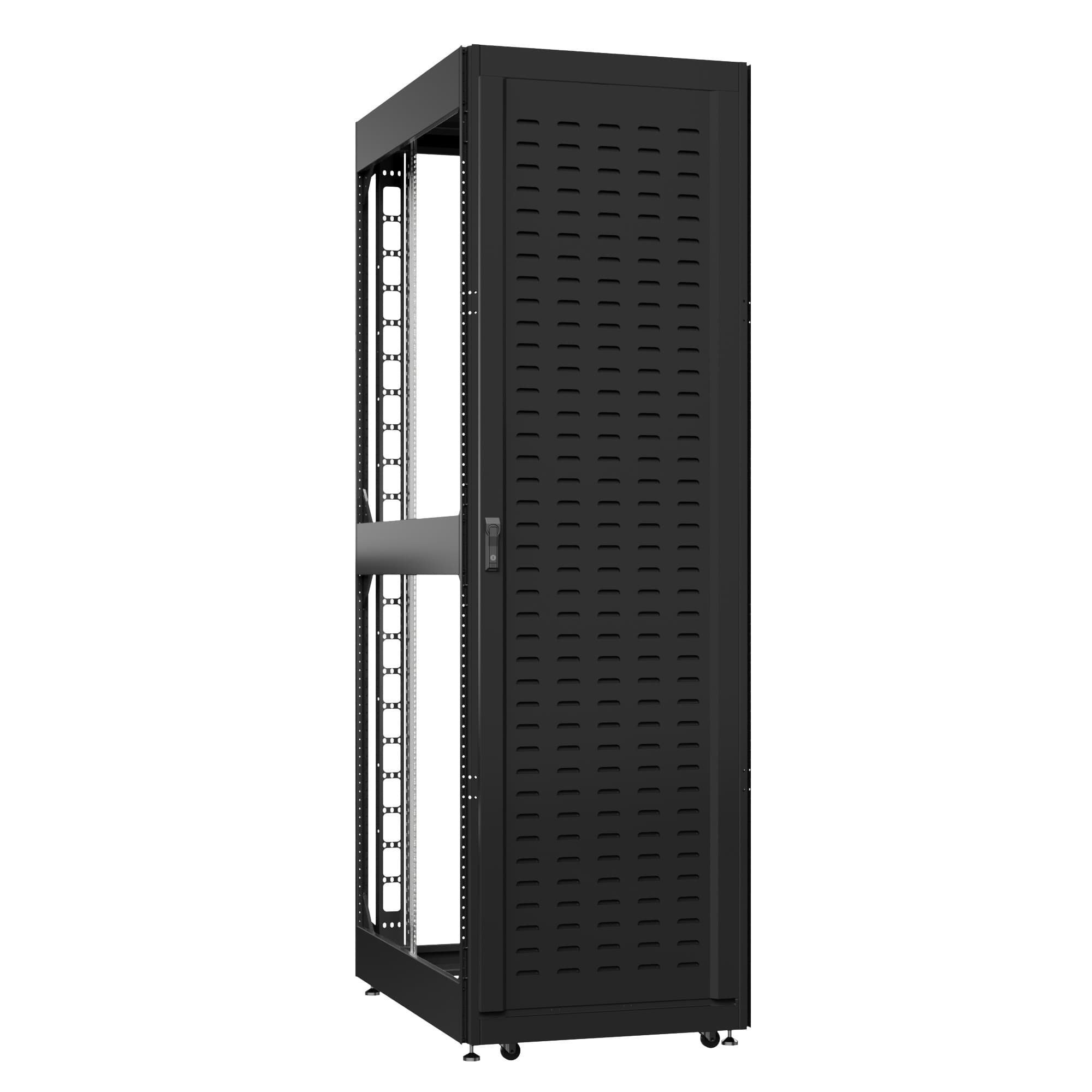 Шкаф серверный 42U 800х1000 передняя дверь: протект IP41. задняя дверь: без. боковые панели: без. цвет: черный RAL9005