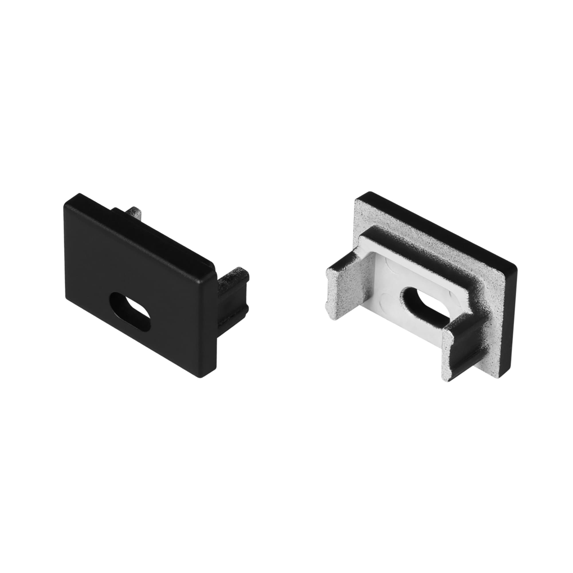 Заглушка SL-SLIM15-H10 BLACK с отверстием (ARL, пластик)