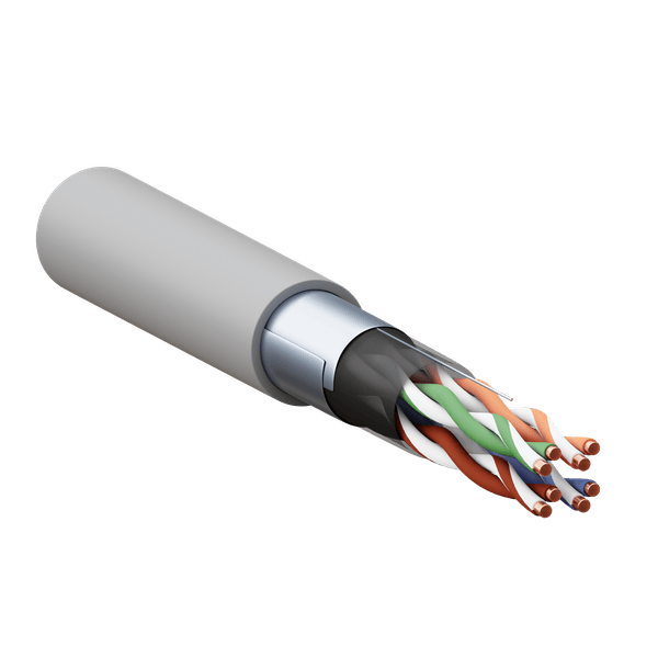 Витая пара TERACOM PRO 5E F/UTP 4 пары solid 24AWG PVC серый 305м