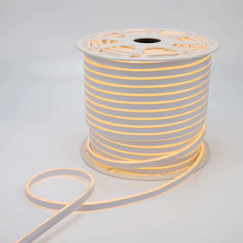 Неон гибкий LED SMD 8х16 мм, двухсторонний, теплый белый, 120 LED/м, 100 м