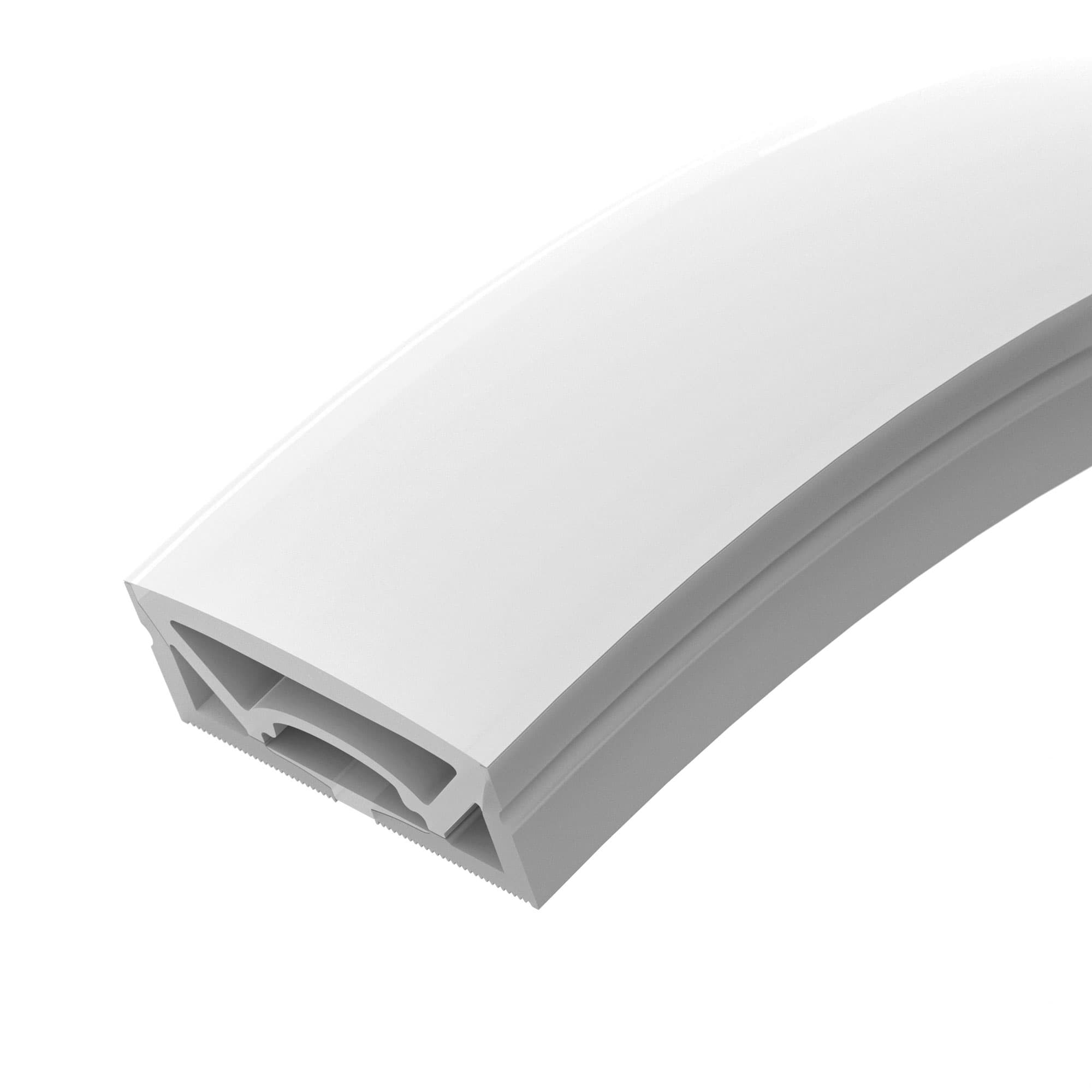 Профиль силиконовый WPH-FLEX-5025-TOP-S23-10m WHITE (ARL, силикон)