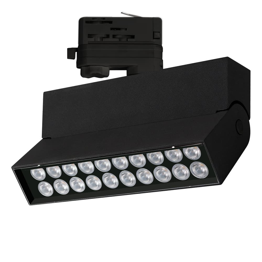 Светильник трековый LGD-LOFT-TRACK-4TR-S170-20W Day4000 (BK, 24 deg) (ARL, IP40 Металл, 3 года)