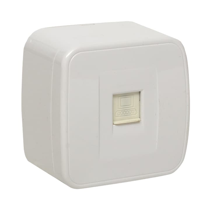 Розетка Минск RJ-45 1-местная ОП 1А 120В белая