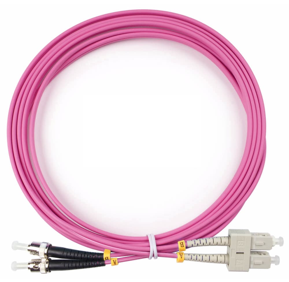 Патч-корд оптический duplex 3м SC-ST 50/125MM OM4 LSZH