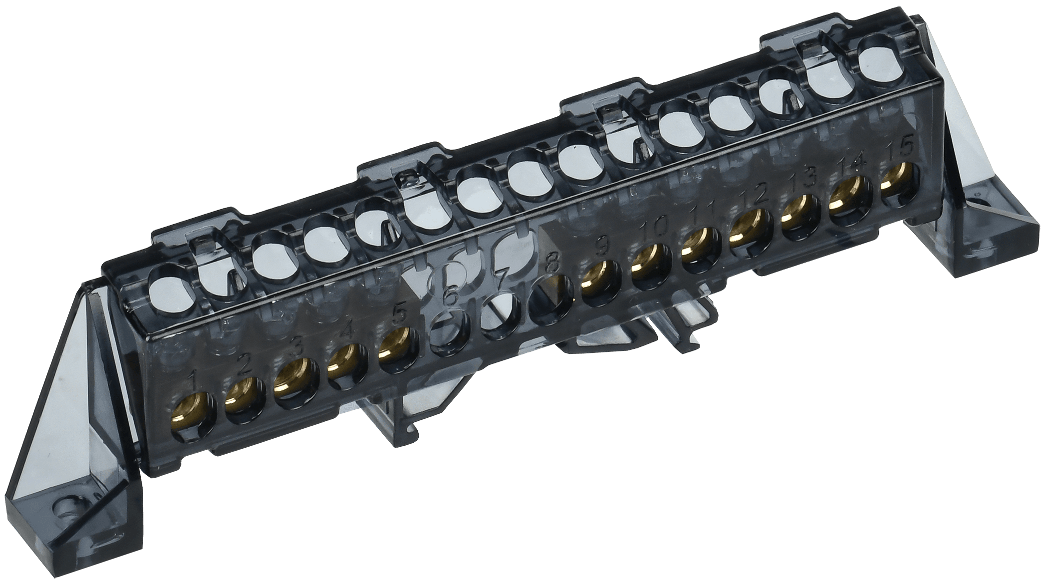 TEKFOR Шина N ноль в комбинированном DIN-изоляторе Стойка 6х9-(5+7)-Ч IEK