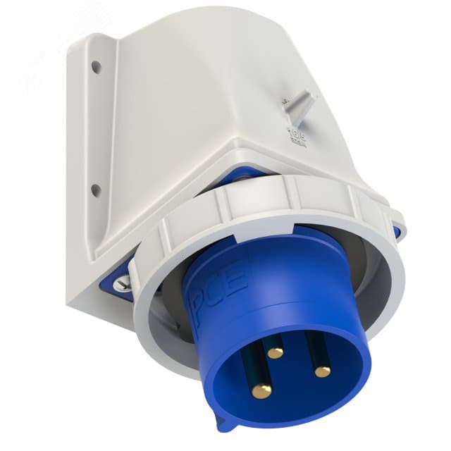 Вилка настенная 32A/230V/1P+N+E/IP67