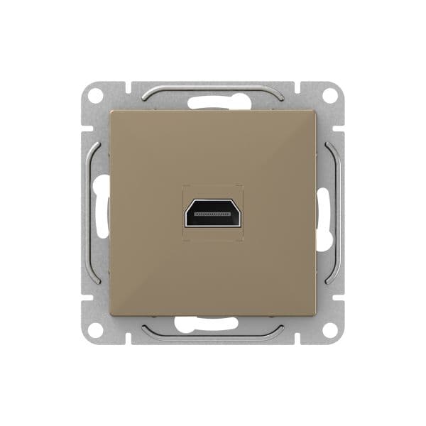Механизм розетки HDMI шампань Эпика EKF
