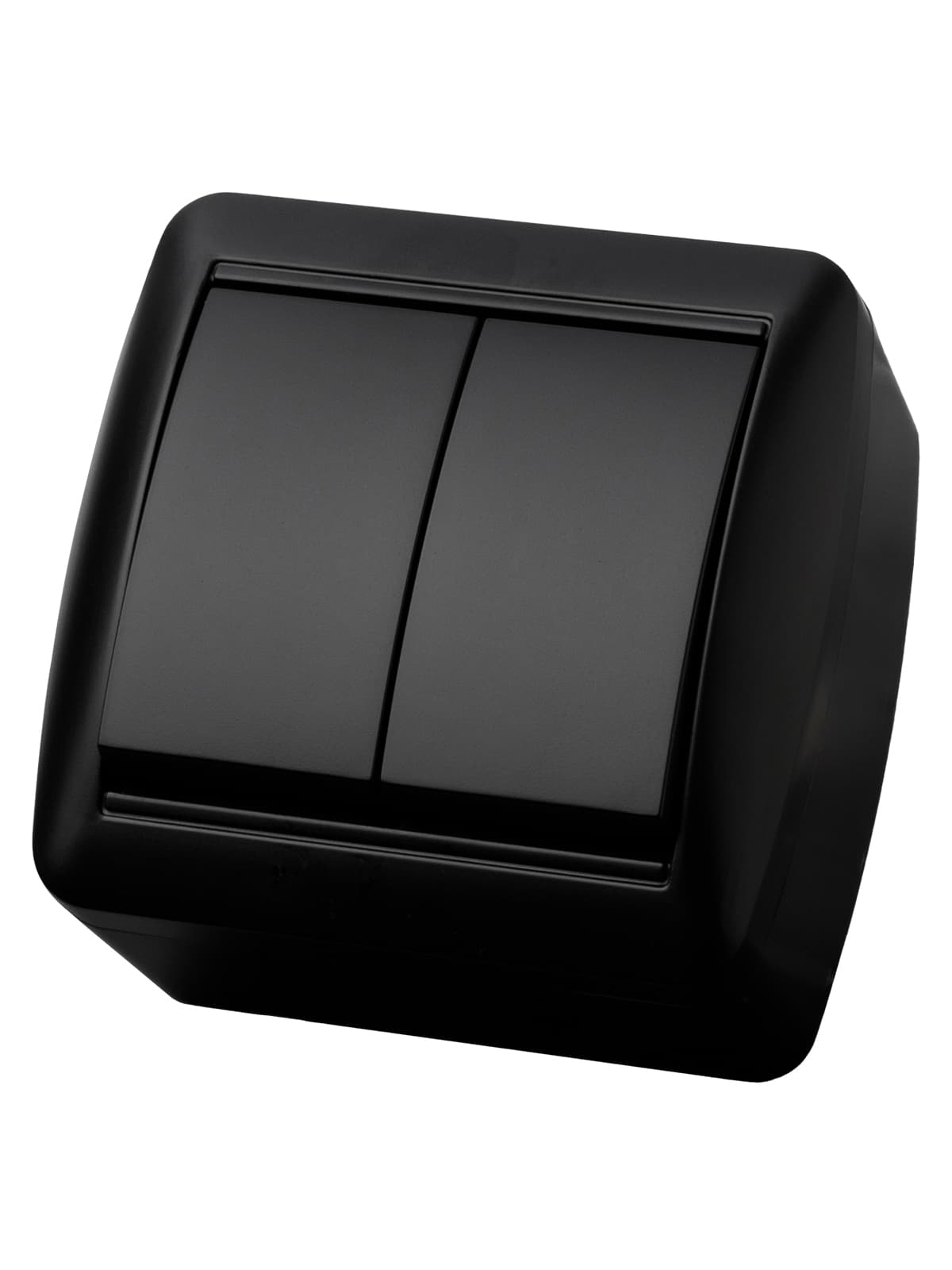 Выключатель 2-кл. открытой установки IP44 10А графит Селигер TDM