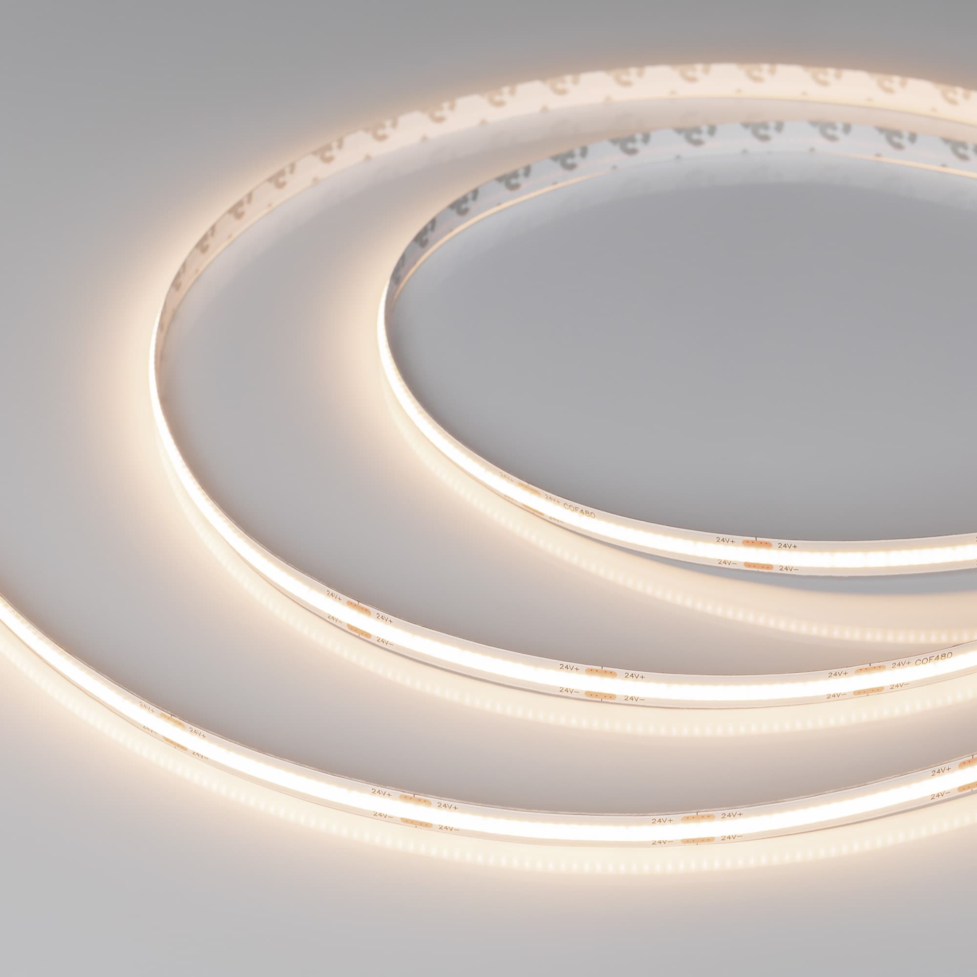 Лента светодиодная 10 Вт/м 24В IP20 3500K 480LED/м COB-X480-8-10mm CSP 20 м