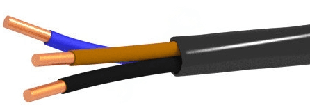 Кабель силовой ВВГ 3х1,5 ок (N, РЕ)-0,66 ТРТС