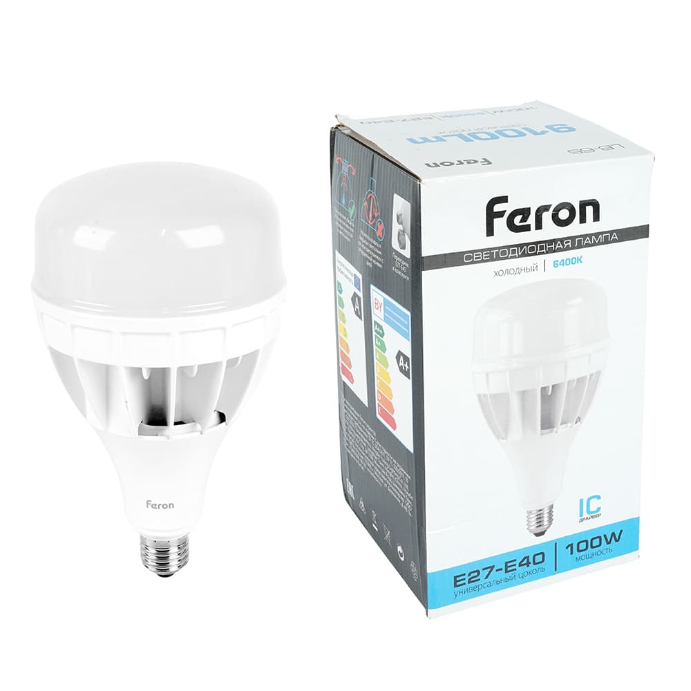Лампа светодиодная LED 100вт Е27/Е40 дневной