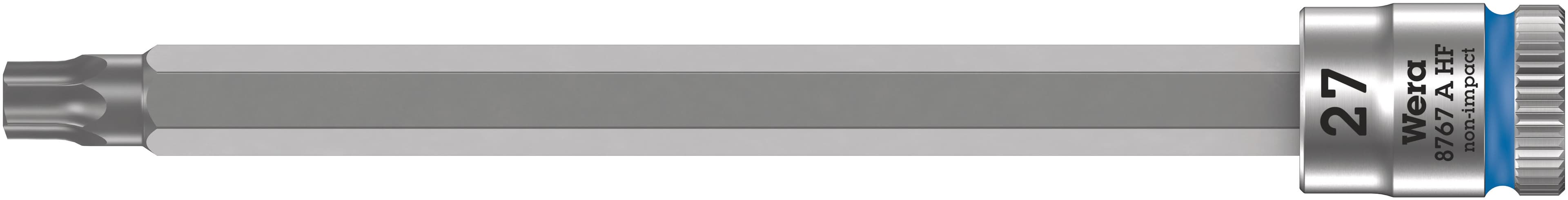 Головка торцевая 8767 A HF TORX Zyklop со вставкой DR 1/4 с функцией фиксации крепежа TX 27X100 мм