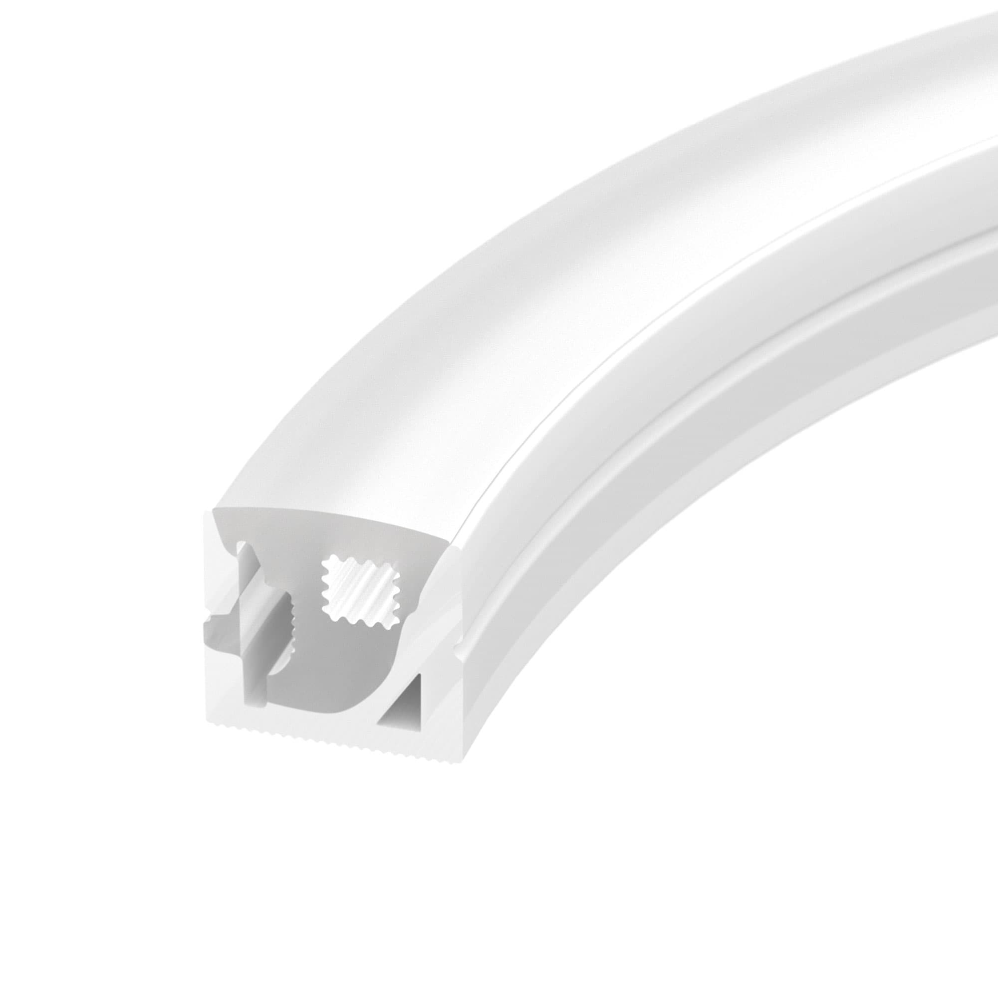 Профиль силиконовый WPH-FLEX-1616-SIDE-S11-5m WHITE (Силикон)
