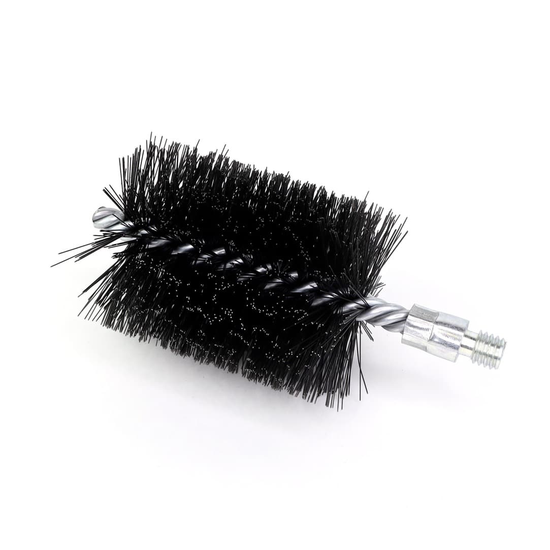 Щетка ерш Д75х100х160, сталь 0,40, 1/2'' BSW очистка котлов теплообменников дымоходов труб отверстий