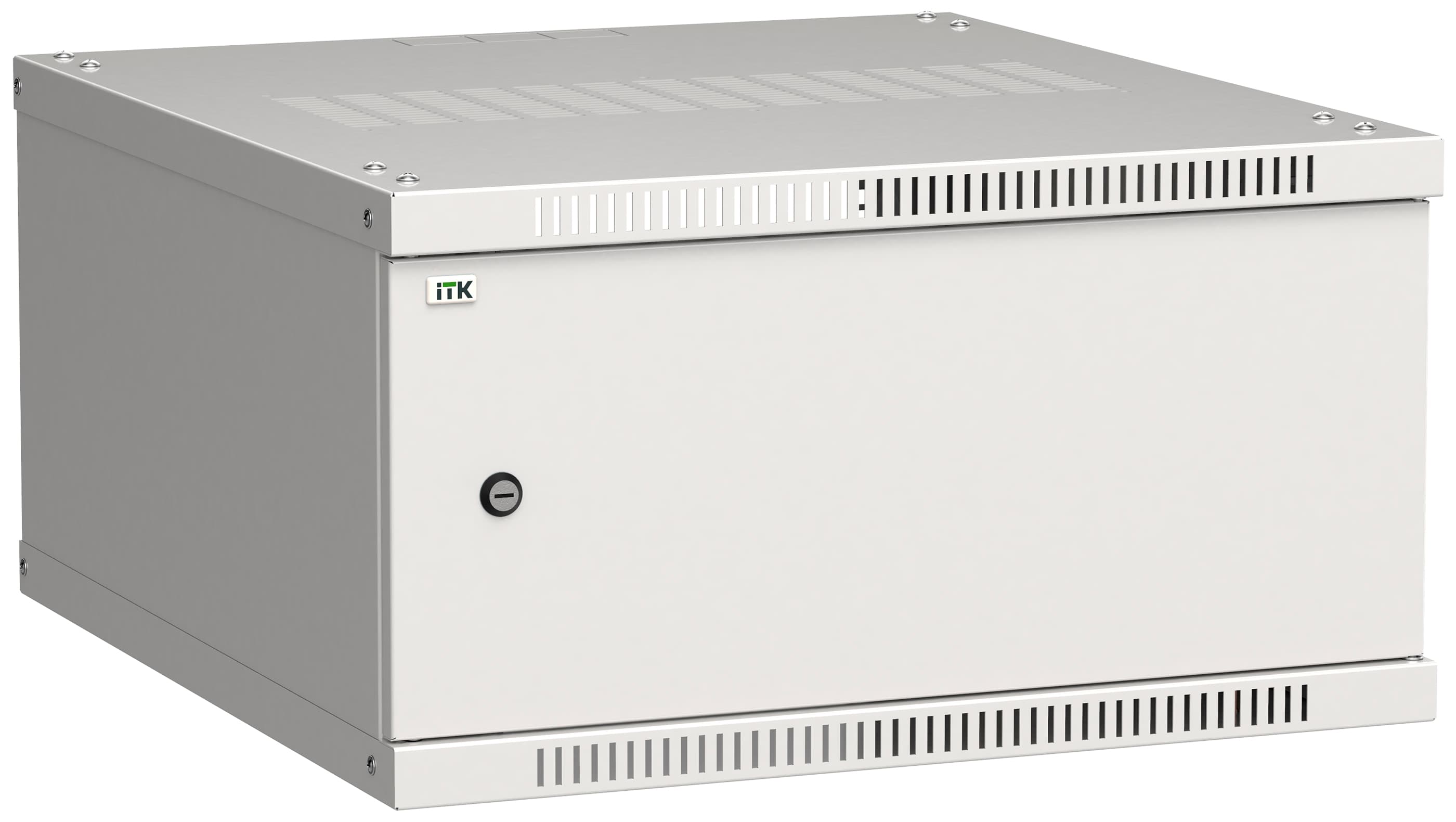 Шкаф LINEA WE 6U 600x650мм дверь металл серый