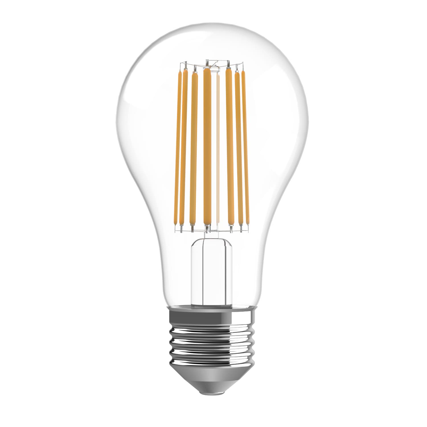 Лампа светодиодная филаментная LED 23 Вт 2300 лм 2700К А70 груша теплый E27 AC 220В прозрачная колба Basic