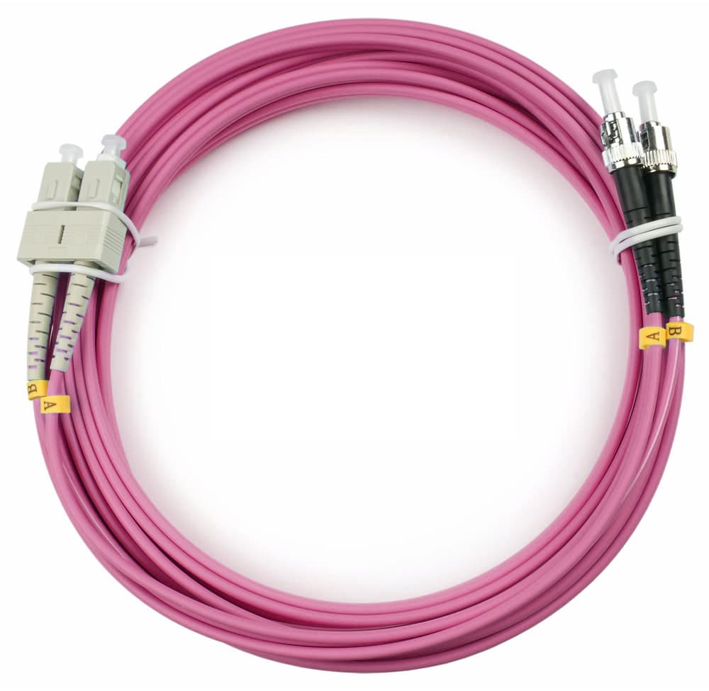 Патч-корд оптический duplex 10м SC-ST 50/125MM OM4 LSZH