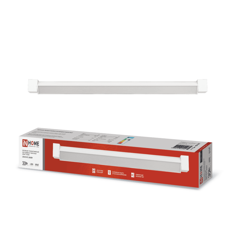 Светильник трековый линейный светодиодный поворотный LTR-01R-TL 3040W 30Вт 4000К 475мм 120 градусов белый серии TOP-LINE IN HOME