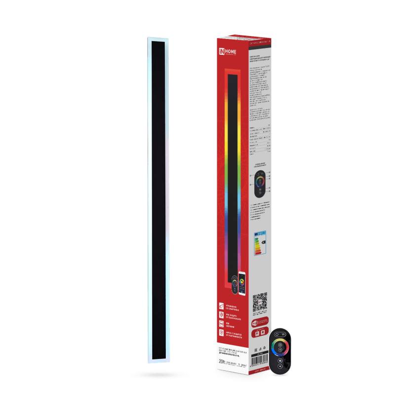 Светильник уличный светодиодный ДБУ MARS60-20RGB-SMART-ВL 20Вт 600x80 с пультом ДУ IP54 черный IN HOME