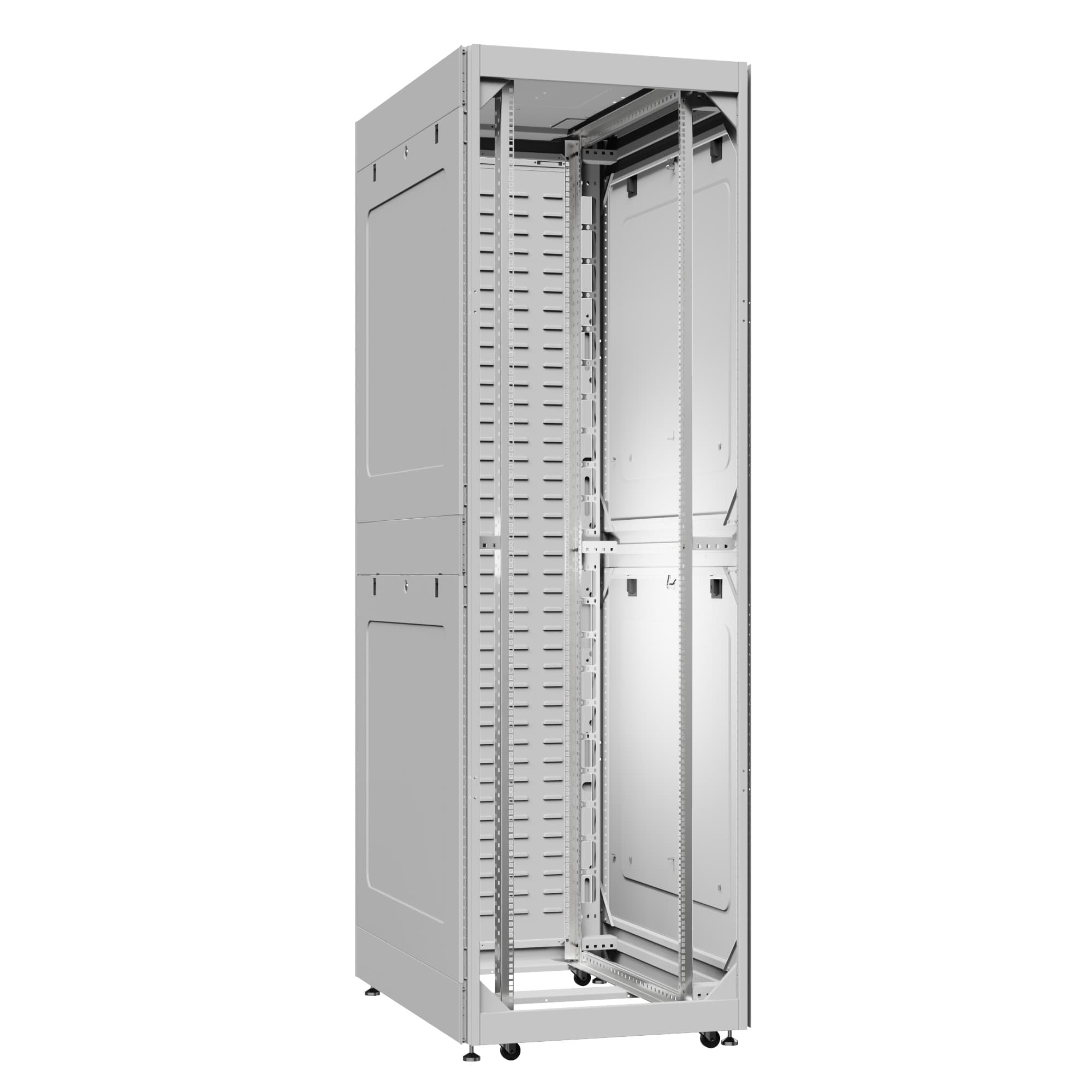 Шкаф серверный 42U 800х1200 передняя дверь: без. задняя дверь: протект IP41. боковые панели: глухой металл. цвет: серый RAL7035