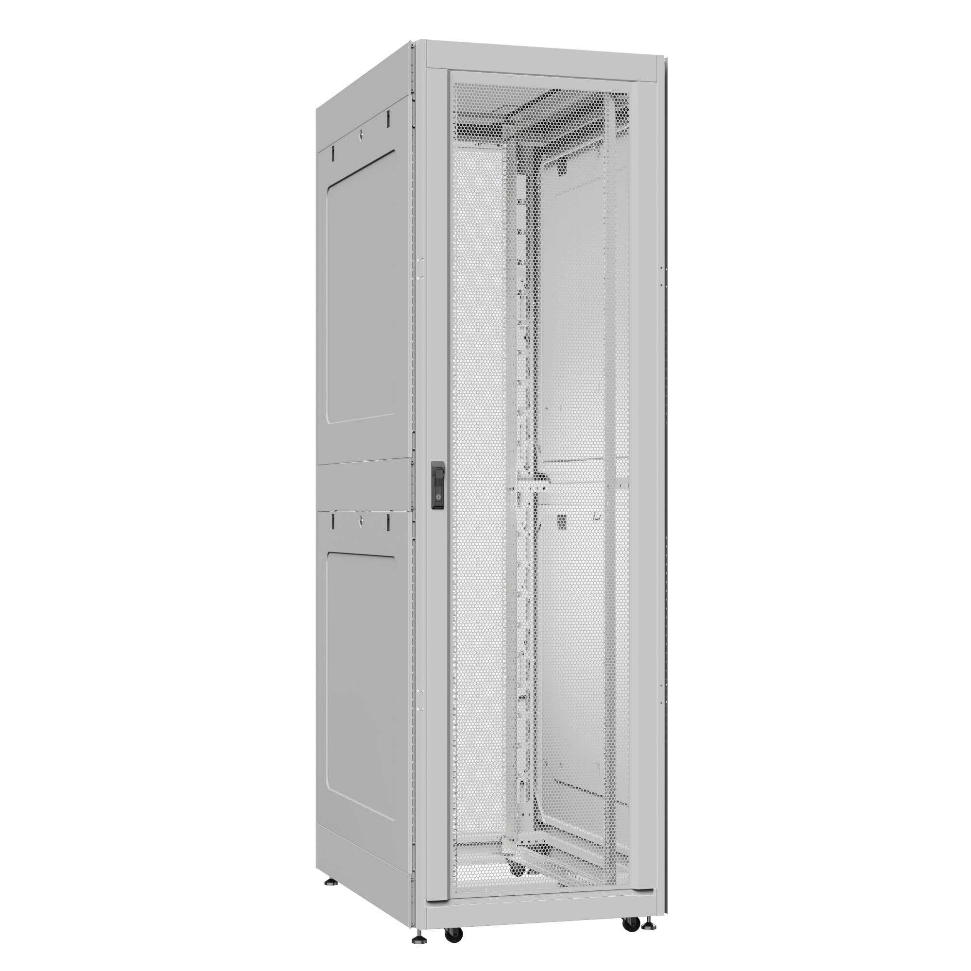 Шкаф серверный 42U 800х1200 передняя дверь: двустворчатая глухой металл IP51. задняя дверь: двустворчатая глухой металл IP51. боковые панели: глухой металл. цвет: серый RAL7035