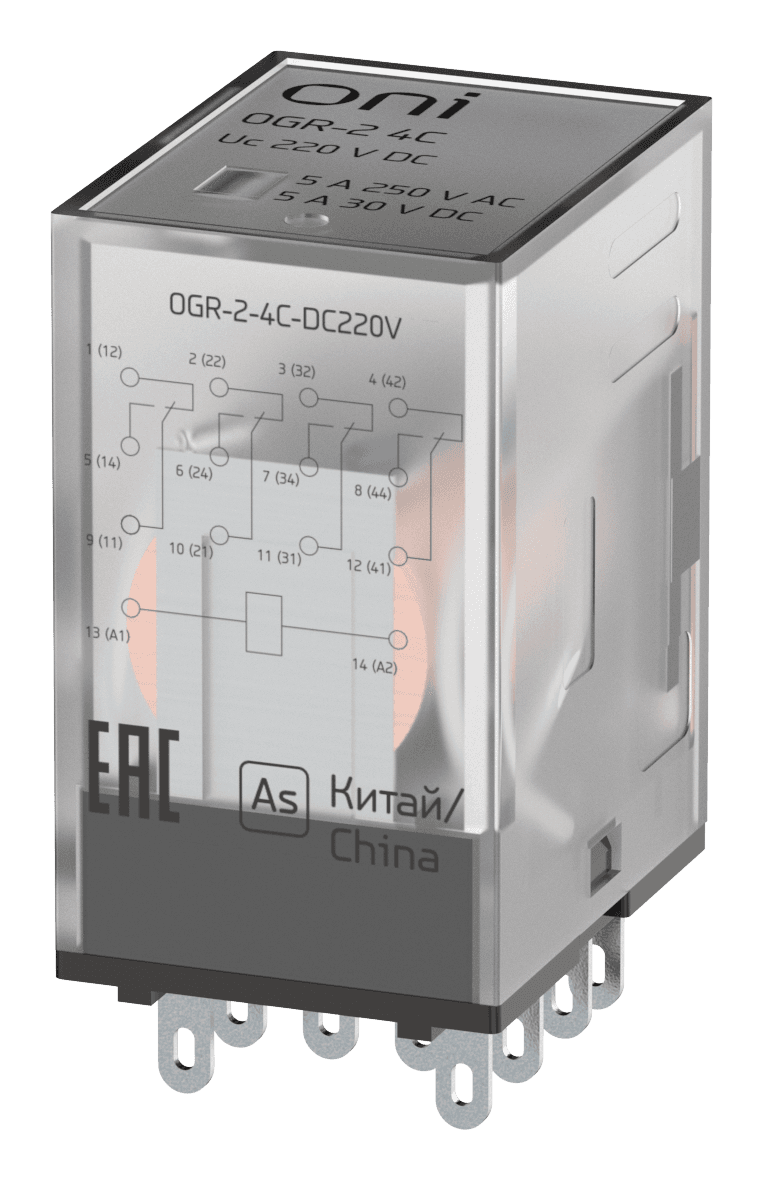 Реле общего назначения OGR-2 4C 220 В DC