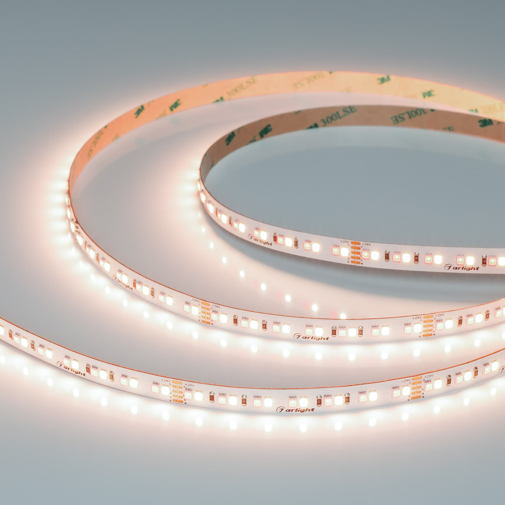 Лента светодиодная 20 Вт/м 24В IP20 RGBW 168LED/м RT-A168-10mm SMD 2835 5 м