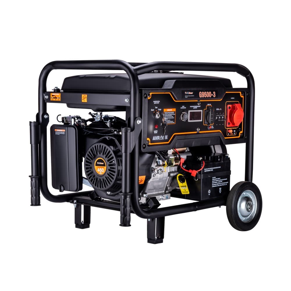 Генератор бензиновый G9500-3 8,0 кВт 220V/380V