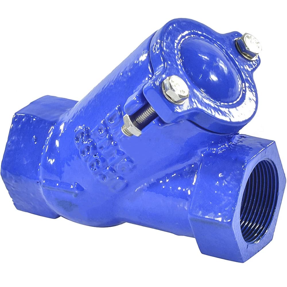 Клапан обратный GGG50-NBR-SteelNBR-80-2'' Ду50 Ру16 резьбовой, шаровой, корпус чугун, шар сталь+NBR, уплотнение NBR