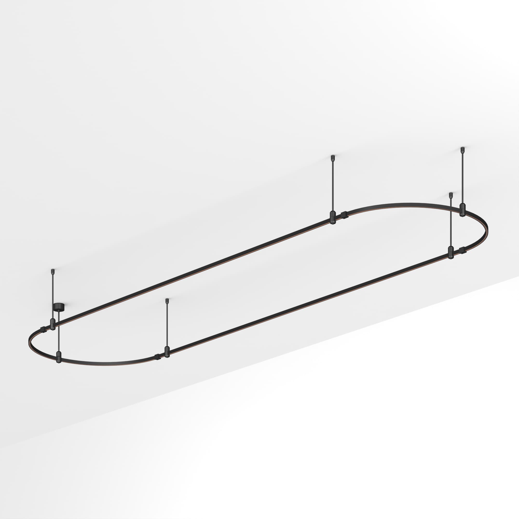Трек ART-APRIORI-OVAL-ROD-400-4000x1000 (BK) (ARL, IP20 металл, 3 года)