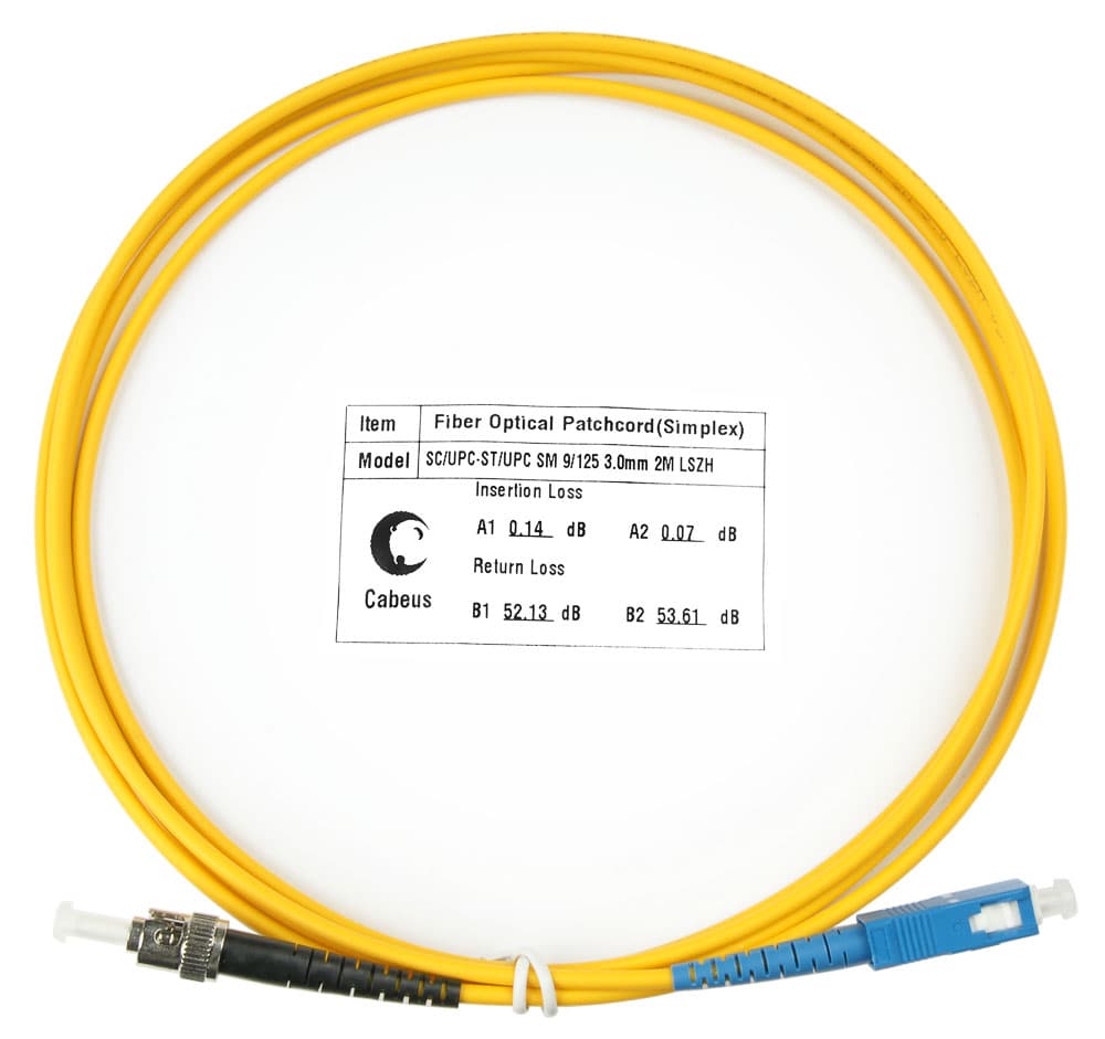 Патч-корд оптический simplex 2м SC-ST 9/125 sm LSZH