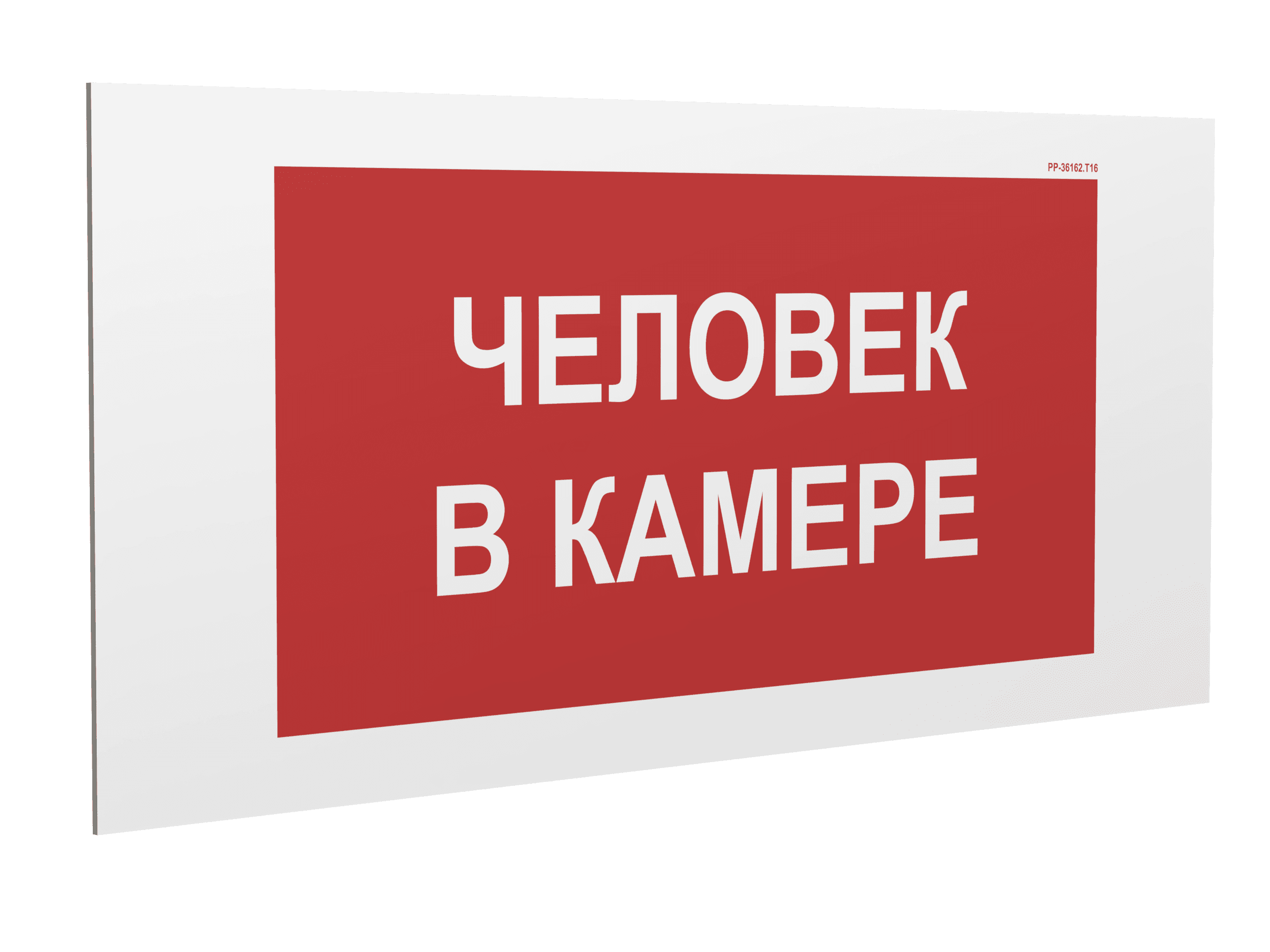 Знак безопасности PP-36162.T16''Человек в камере''