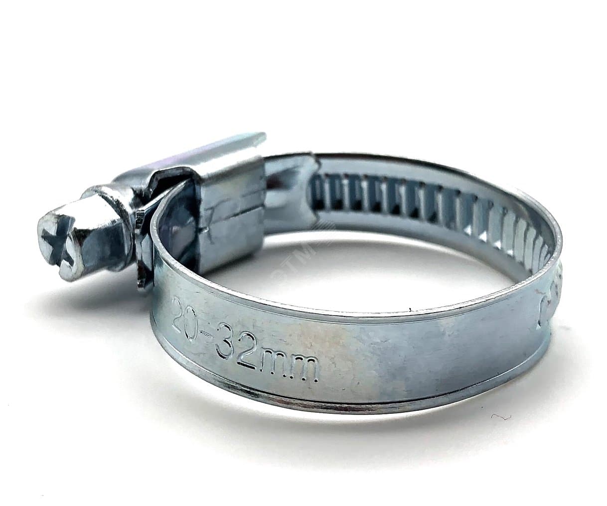 Хомут червячный 120-140/9 W1 оцинкованная сталь 1Л 120-140-7 ГОСТ 28191-89
