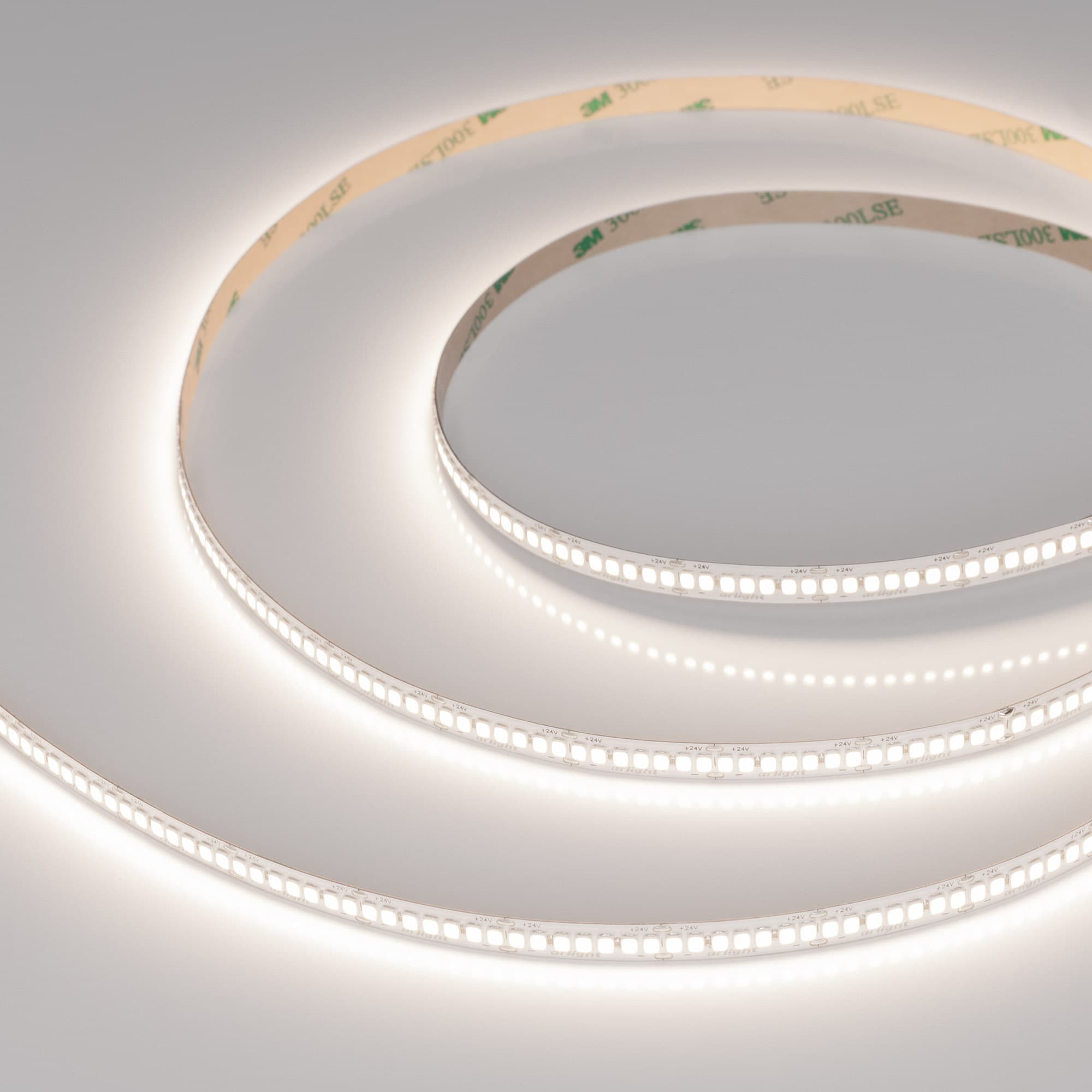 Лента светодиодная 10Вт/м 24В IP20 4000K 280LED/м RT-A280-8mm SMD 2835 5 м