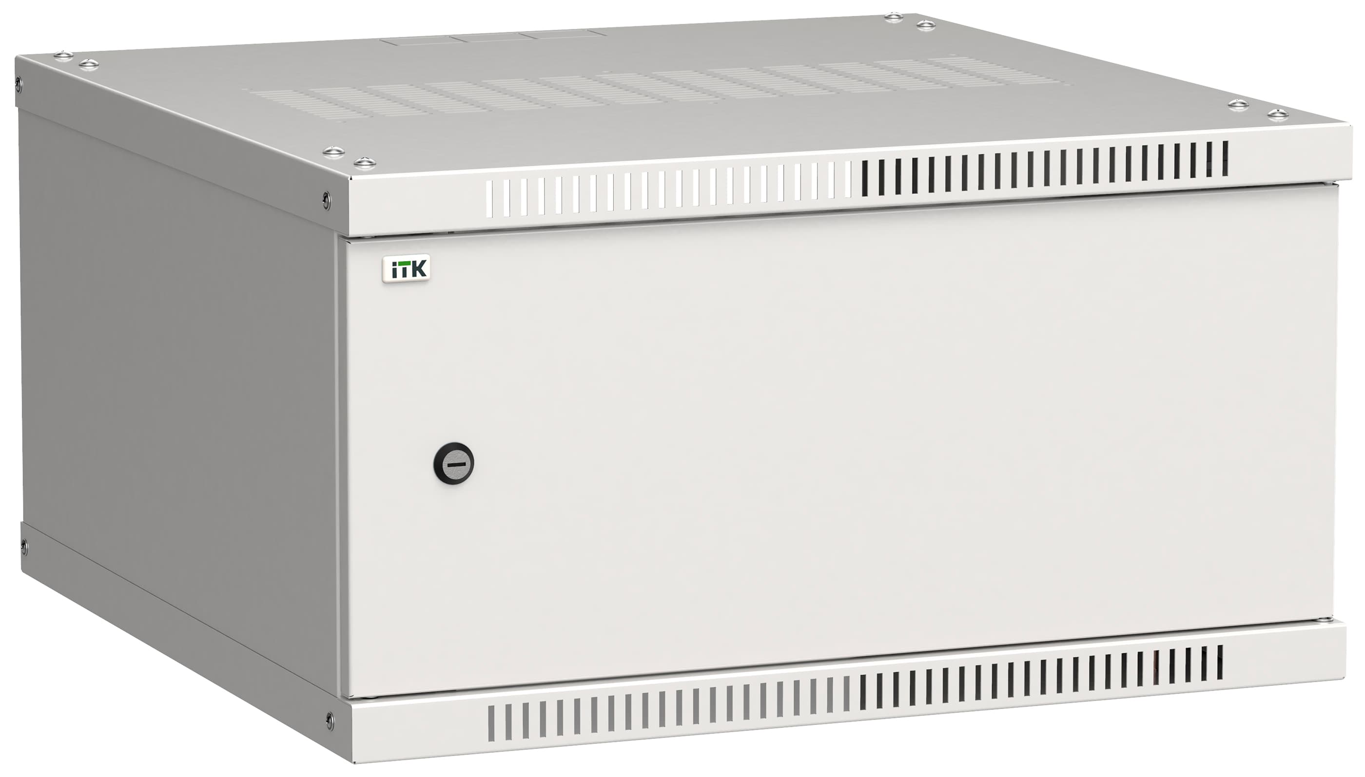 Шкаф LINEA WE 6U 600x600мм дверь металл серый