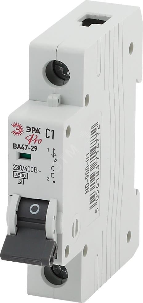 Выключатель автоматический PRO NO-900-07 ВА47-29 1P 5А кривая C 4,5кА