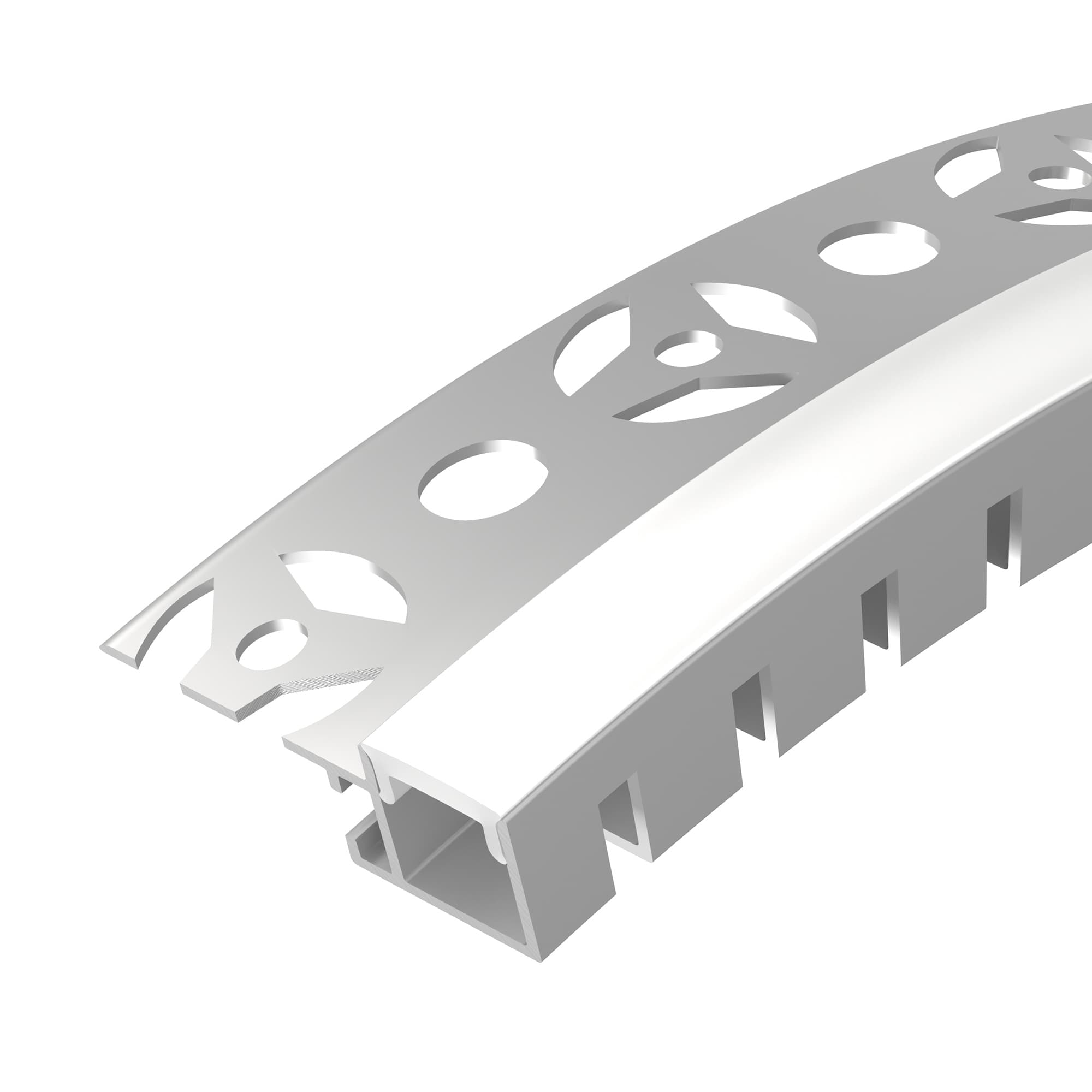 Профиль FANTOM-BENT-W12-TOP-EDGE-2000 ANOD (Алюминий)