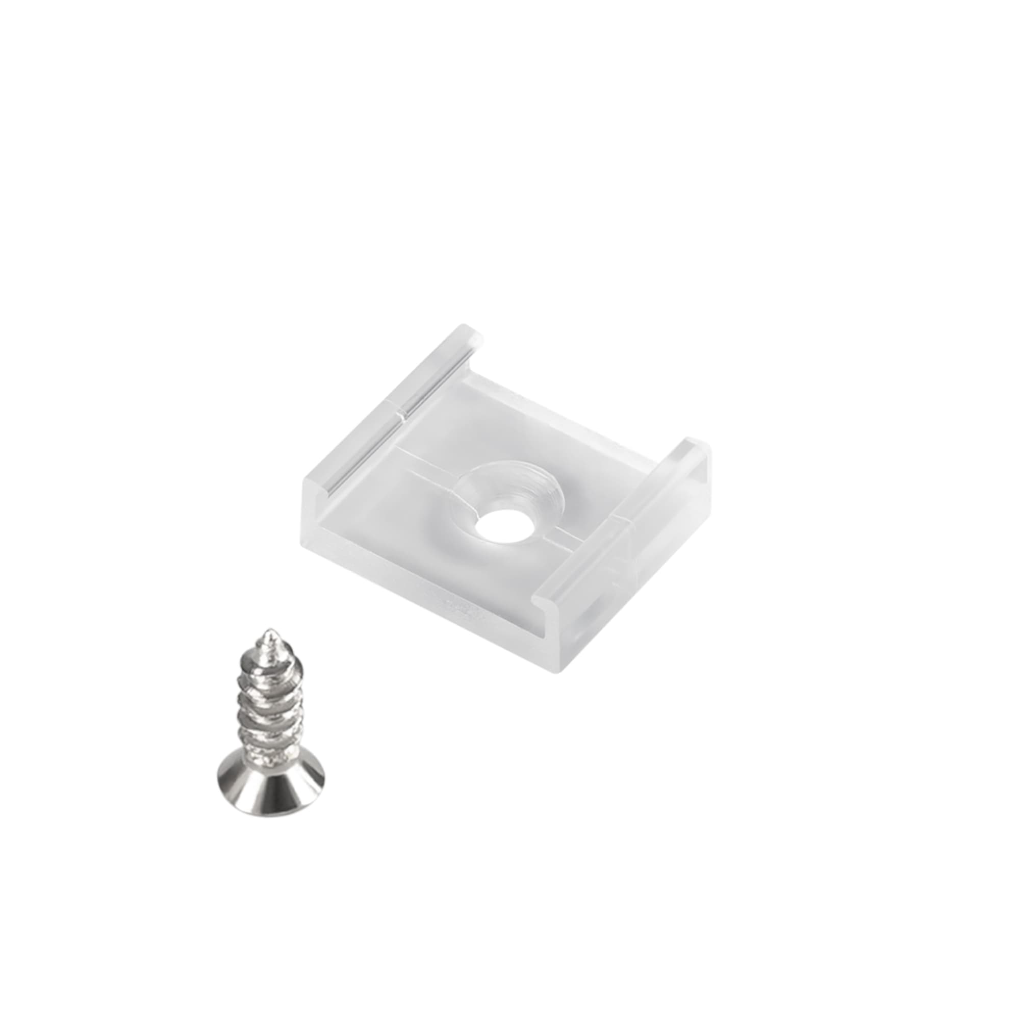 Держатель ARL-WAVE-16x15mm-CLIP-P CLEAR пластик