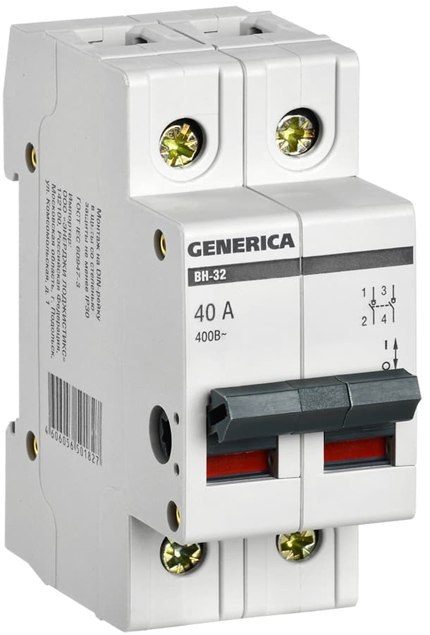 Выключатель нагрузки 2п ВН-32 GENERIC 40А
