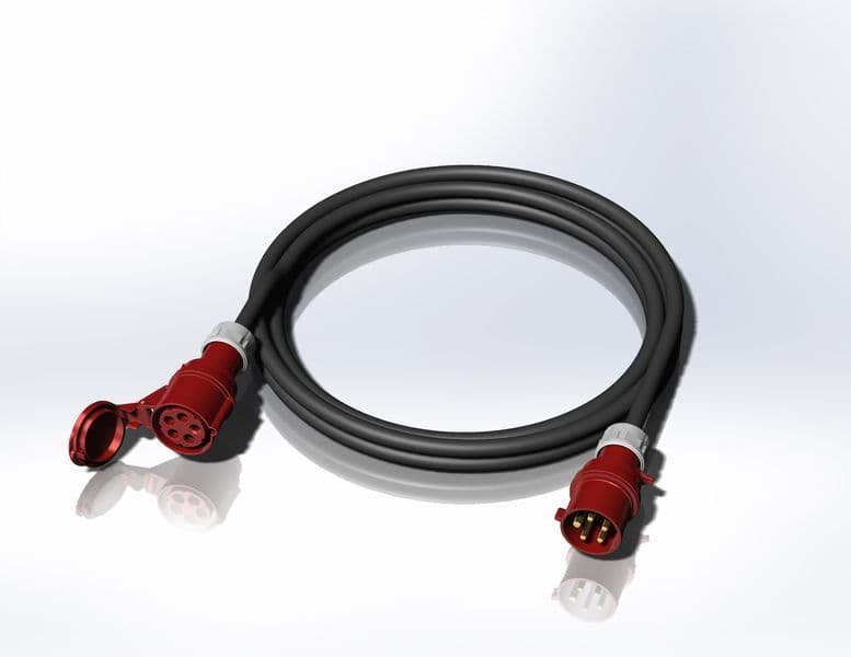 Удлинитель кабельный CEE32A/5P - CEE32A/5P IP44 XTREM H07RN-F 5G4 10м