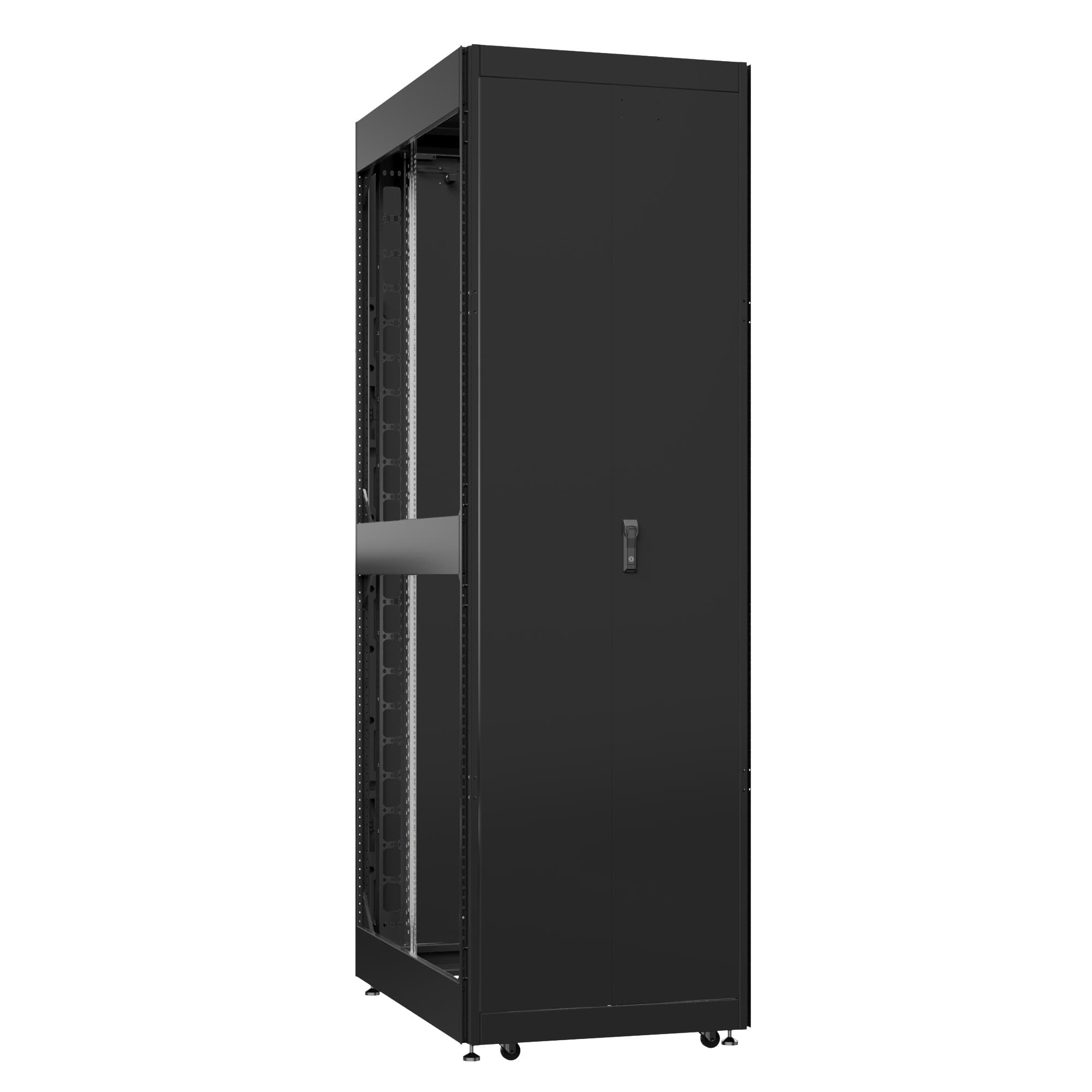 Шкаф серверный 42U 800х1200 передняя дверь: одностворчатая перфорированная IP20. задняя дверь: одностворчатая перфорированная IP20. боковые панели: без. цвет: черный RAL9005